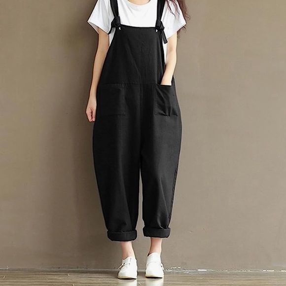 Pants - Women's Casual Baggy Overalls Rompers Jumpsuit